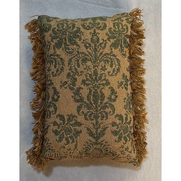 Willow Tree Welcome Tapestry Pillow 8x12" Angel Design Fringe Edge - Picture 2 of 3